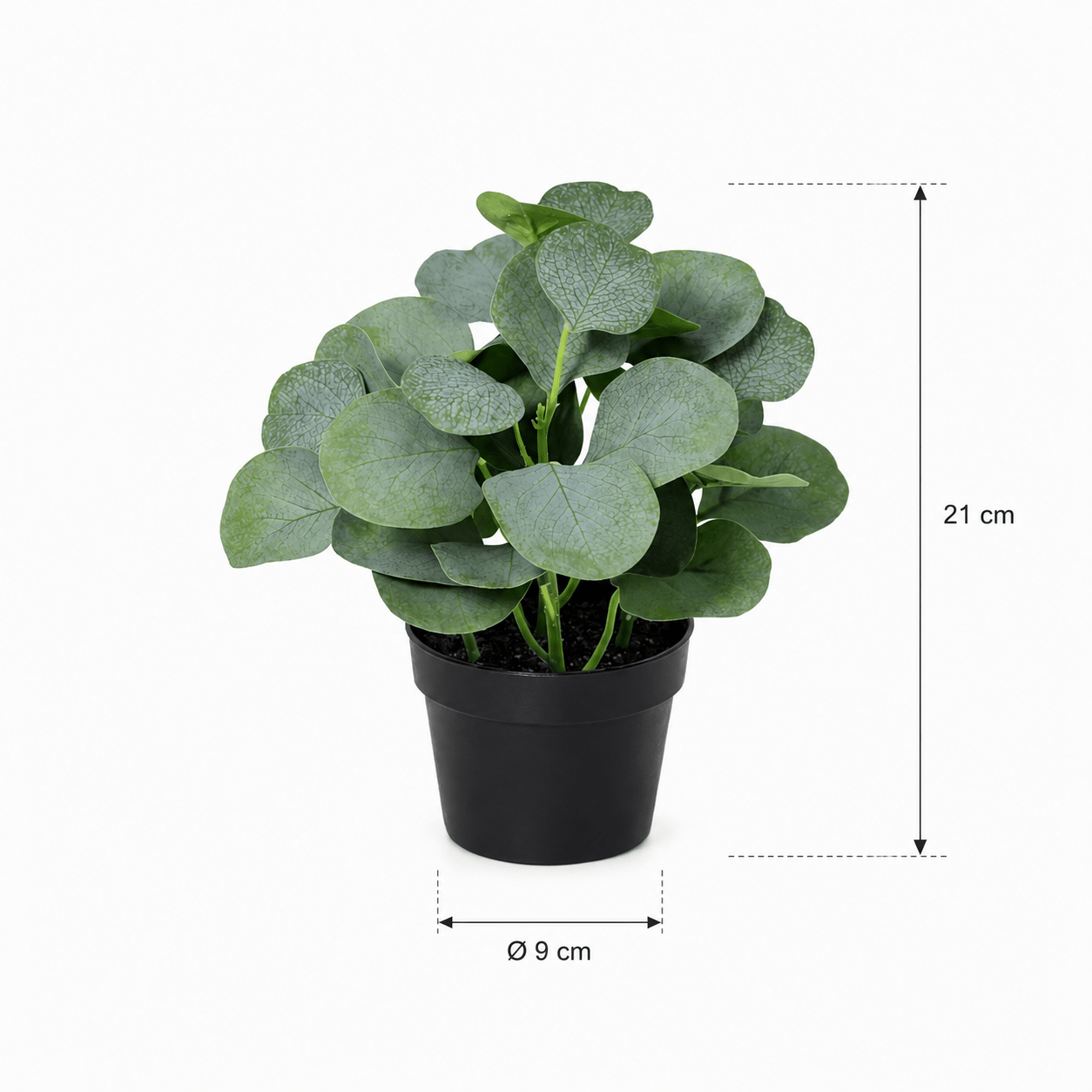 Kunstpflanze Eukalyptus 21 cm – künstlicher Eukalyptus kompakt - DYFLORA