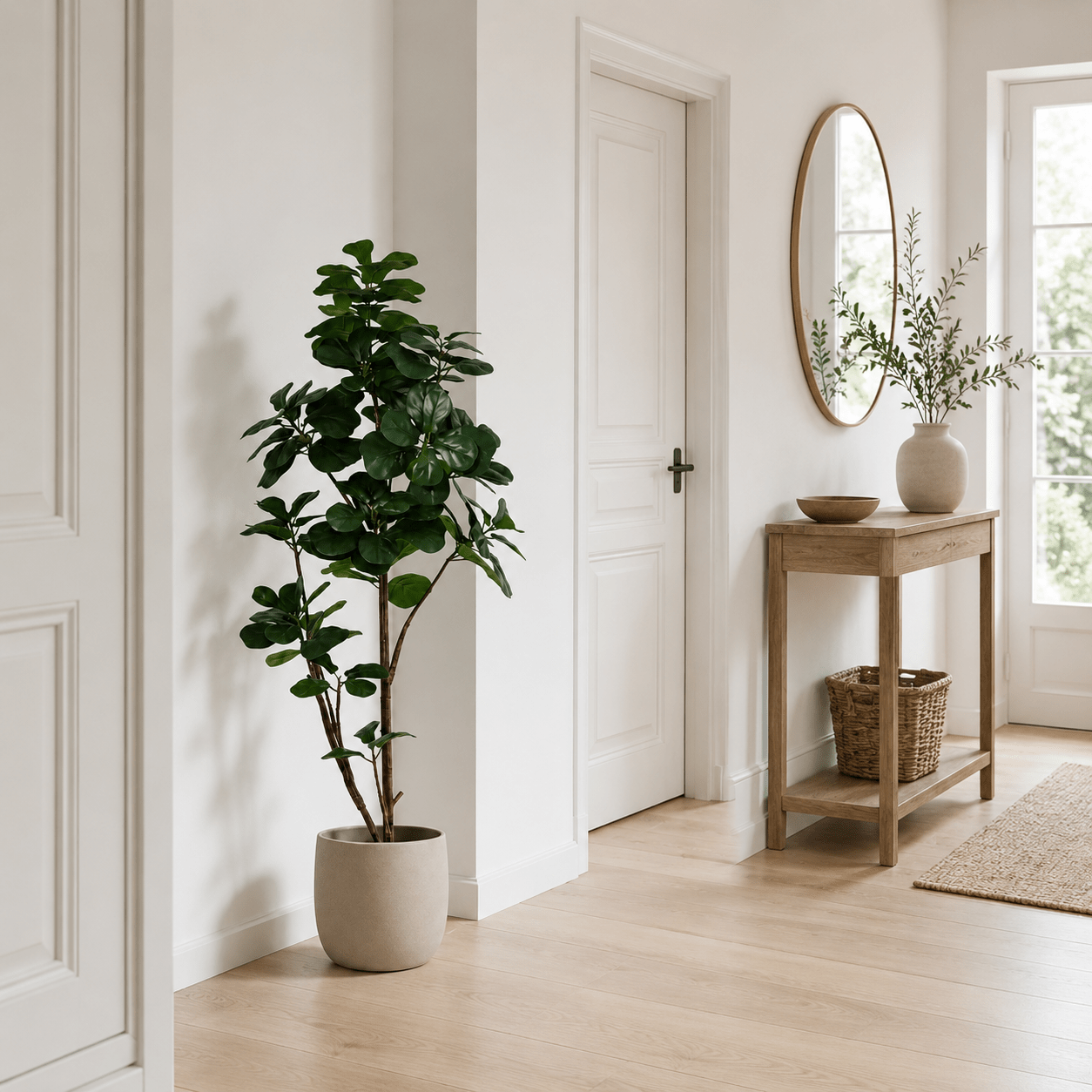 Kunstpflanze Geigenfeige 150 cm – künstlicher Ficus lyrata - DYFLORA
