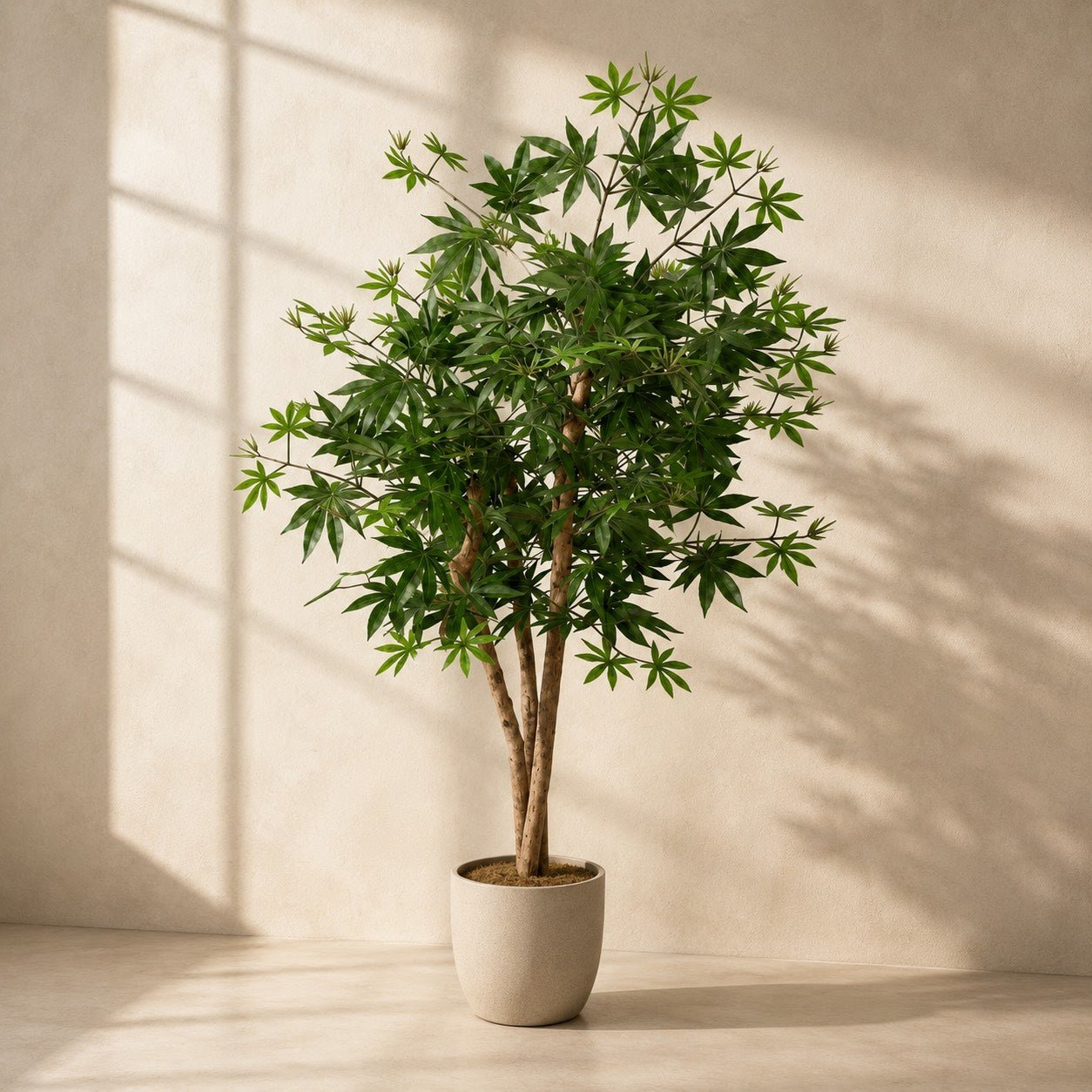Kunstpflanze Japanischer Ahorn 100 cm | Realistischer Fächerahorn - DYFLORA