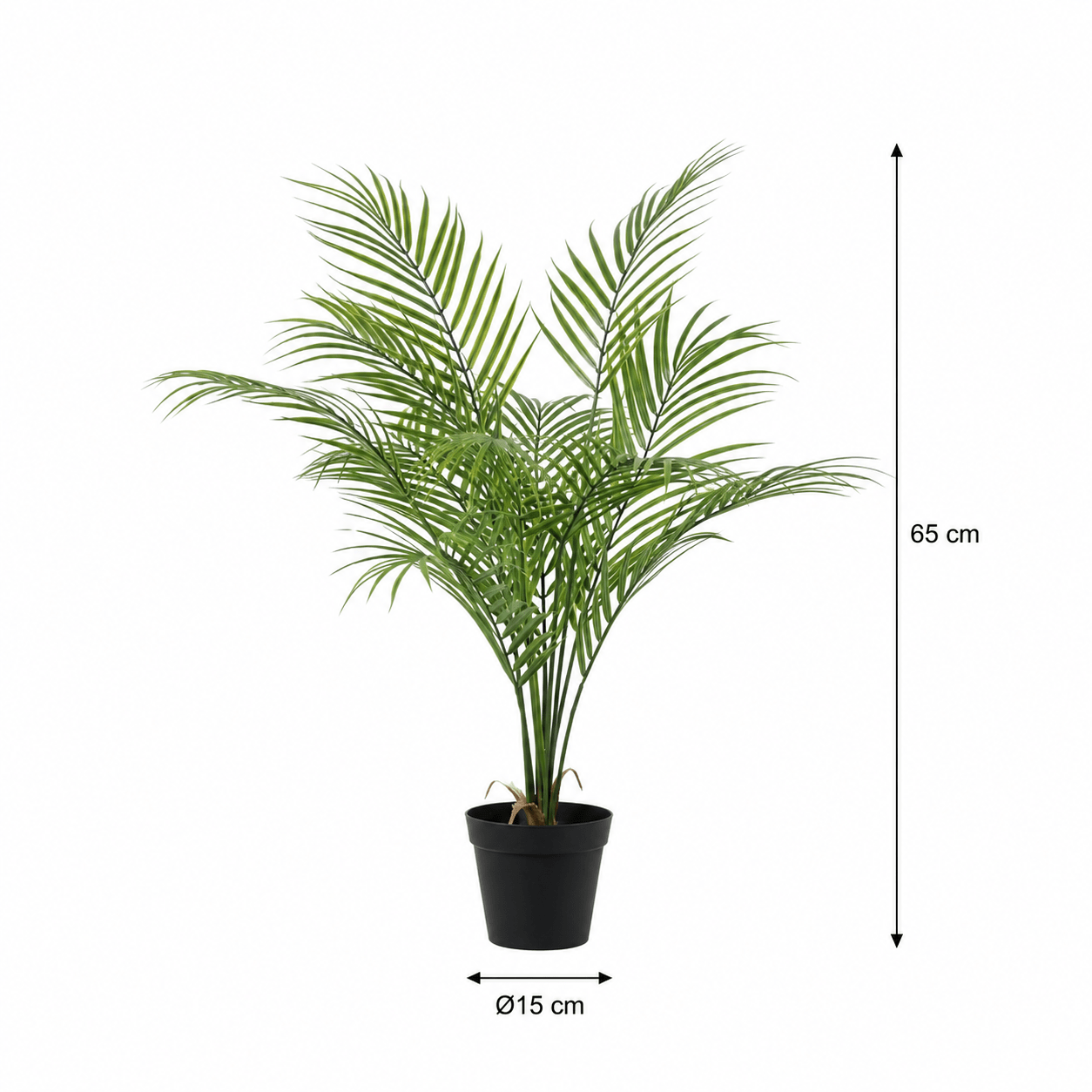 Kunstpflanze Kentiapalme 65 cm tropisch naturgetreu - DYFLORA