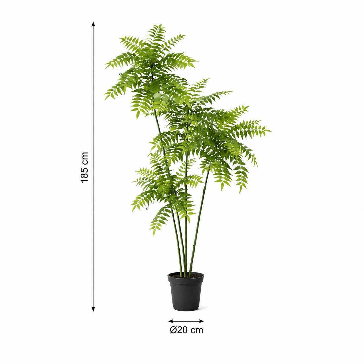 Kunstpflanze Mahonie Mahonia 185 cm naturgetreu - DYFLORA