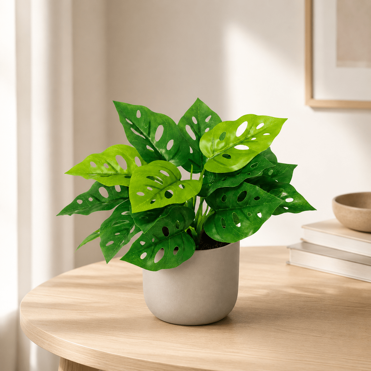 Kunstpflanze Monstera Monkey Leaf 22 cm Lochpflanze - DYFLORA