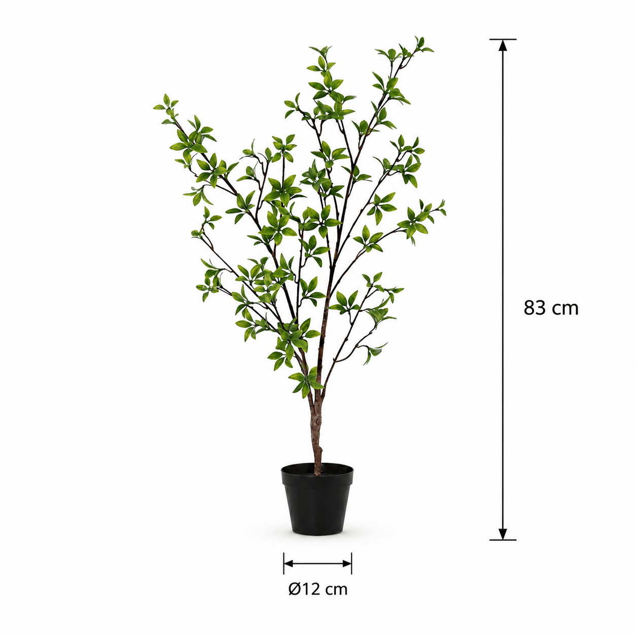 Kunstpflanze Myrte Myrtus 83 cm grün naturgetreu - DYFLORA