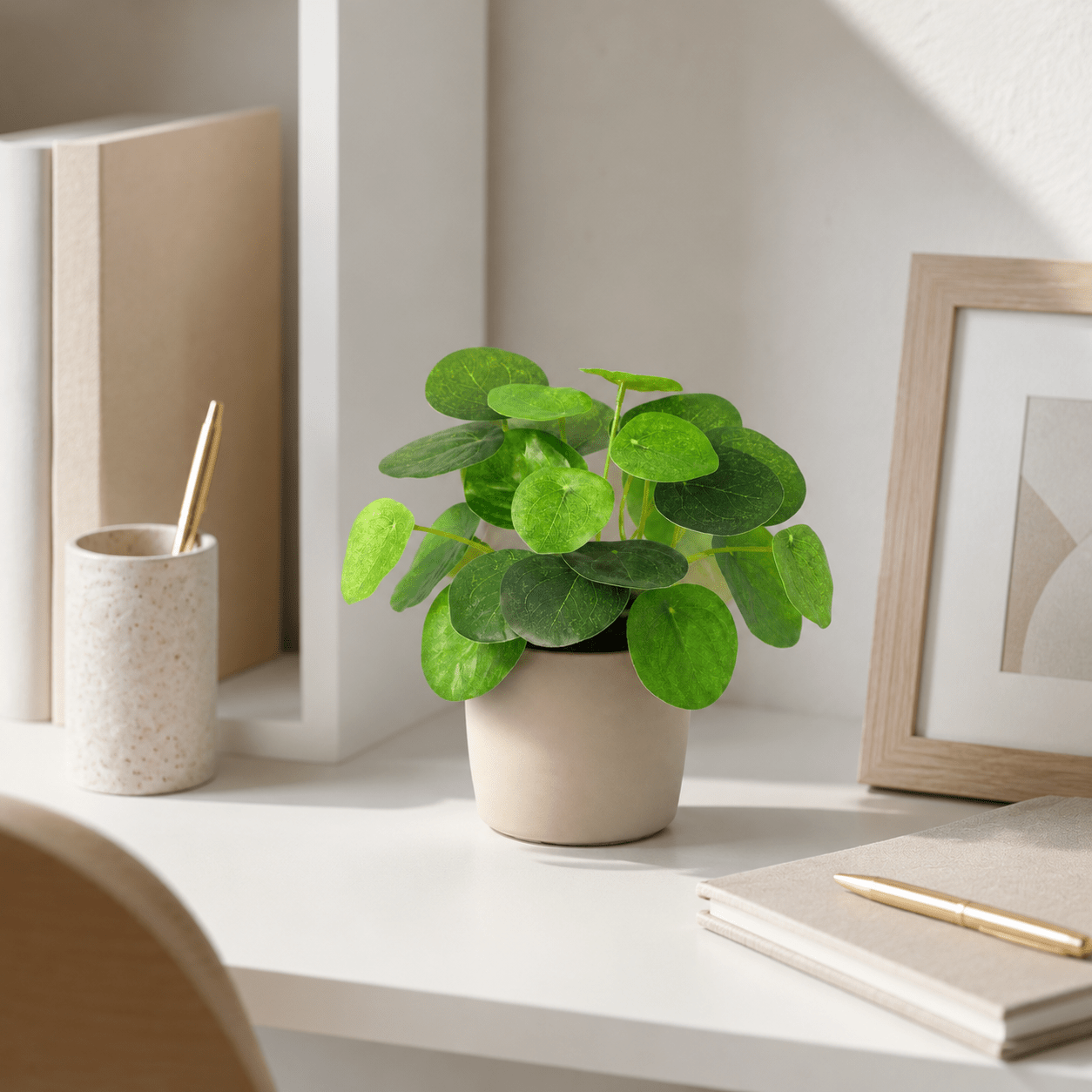 Kunstpflanze Pfannkuchenpflanze Pilea peperomioides 17,5 cm - DYFLORA