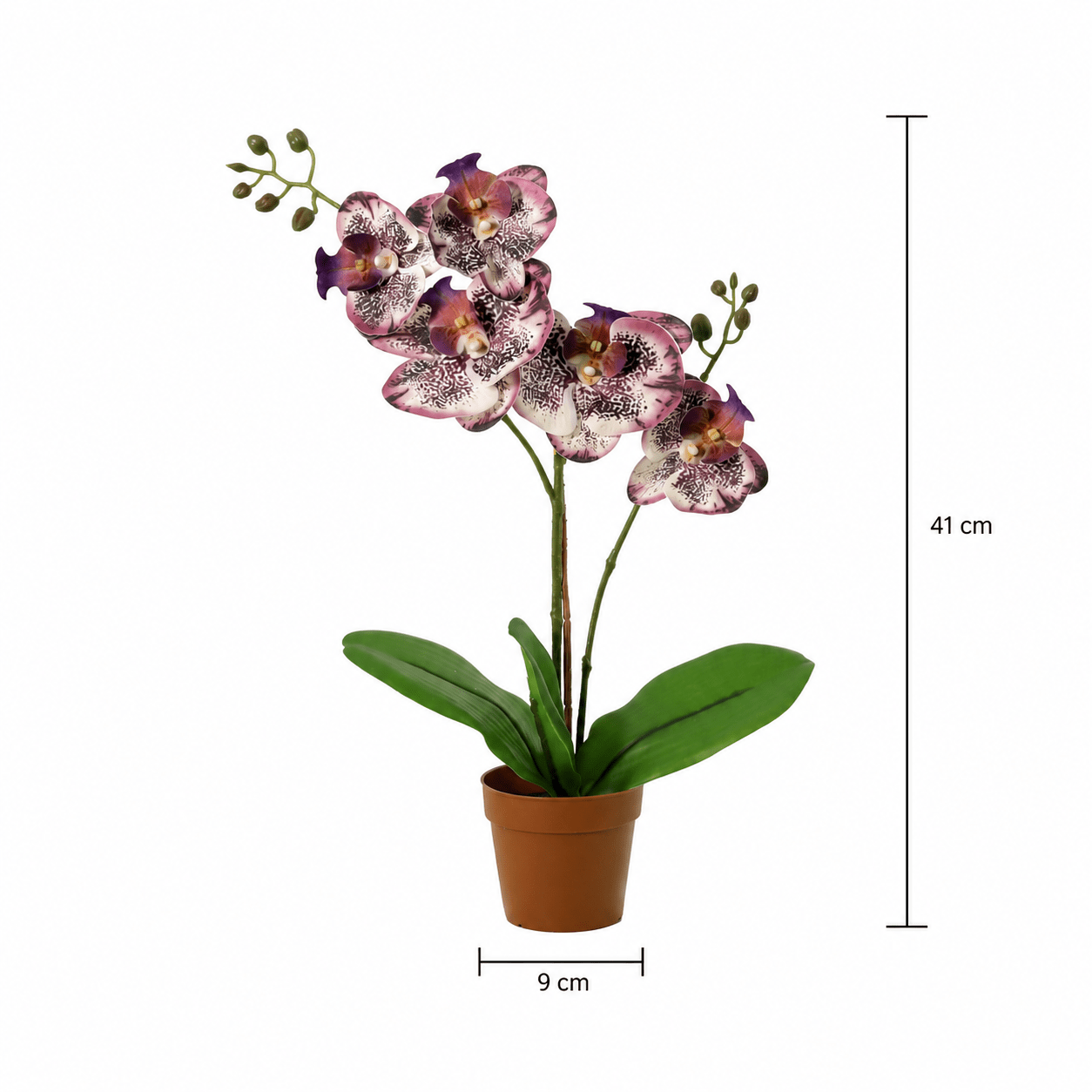 Kunstpflanze Schmetterlingsorchidee Phalaenopsis 41 cm lila - DYFLORA