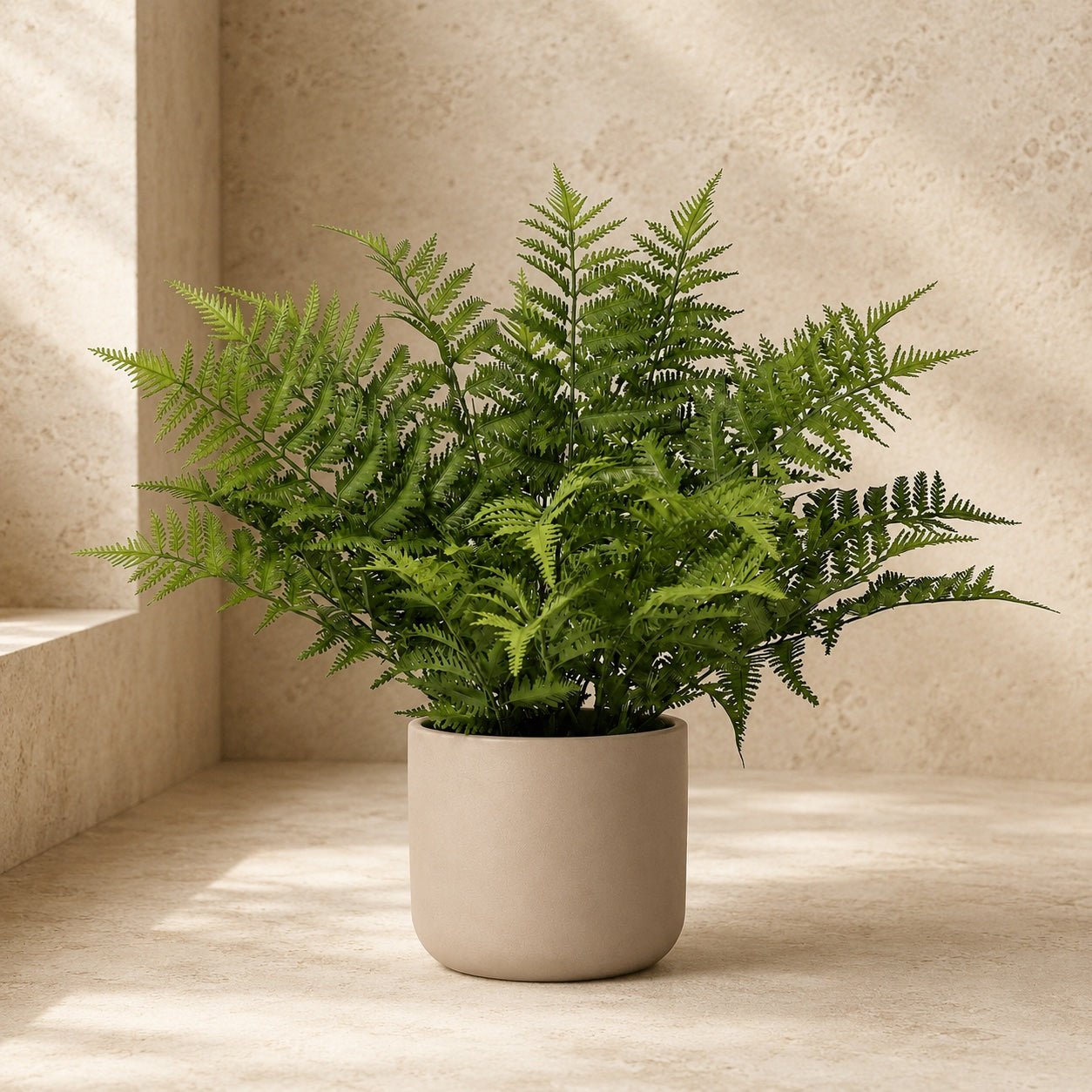Kunstpflanze Schwertfarn 59 cm | Realistischer Bostonfarn - DYFLORA