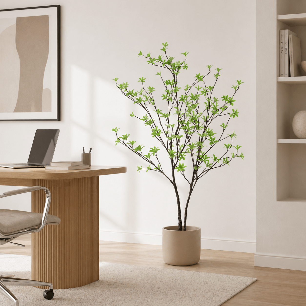 Kunstpflanze Tropaeolum 110 cm mit luftiger, natürlicher Optik - DYFLORA