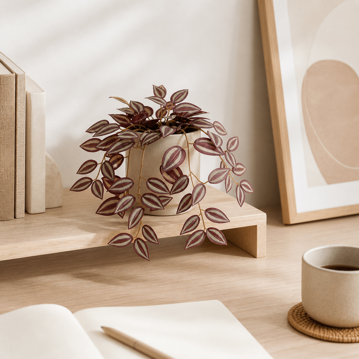 Kunstpflanze Zebrakraut Tradeskantie hängend 32 cm - DYFLORA