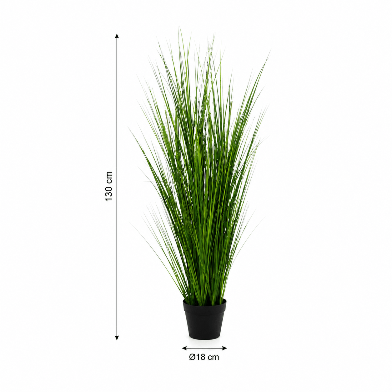 Kunstpflanze Zwiebelgras 130 cm mit luftiger, moderner Optik - DYFLORA
