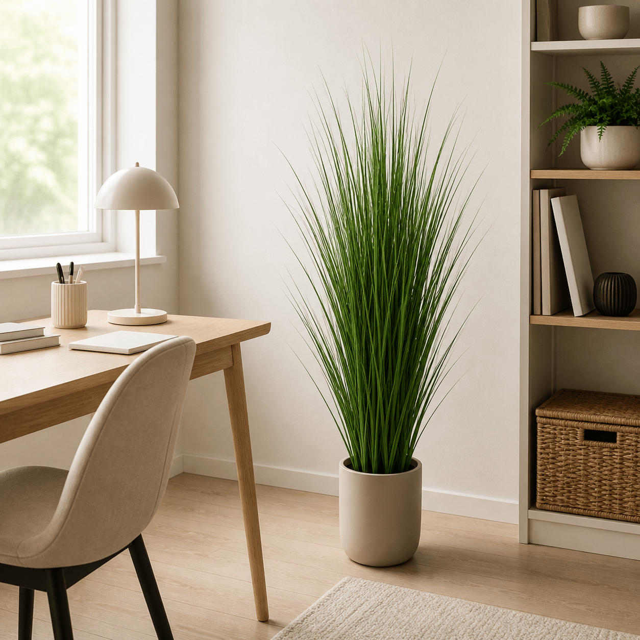 Kunstpflanze Zwiebelgras 130 cm mit luftiger, moderner Optik - DYFLORA