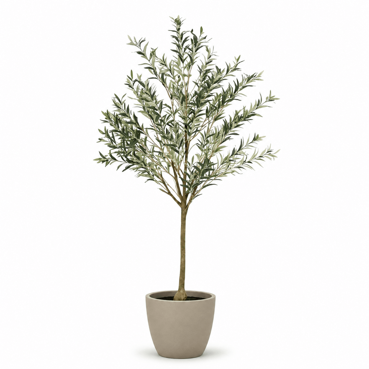 Olivenbaum Kunstpflanze 172 cm – mediterraner Kunstbaum stilvoll - DYFLORA