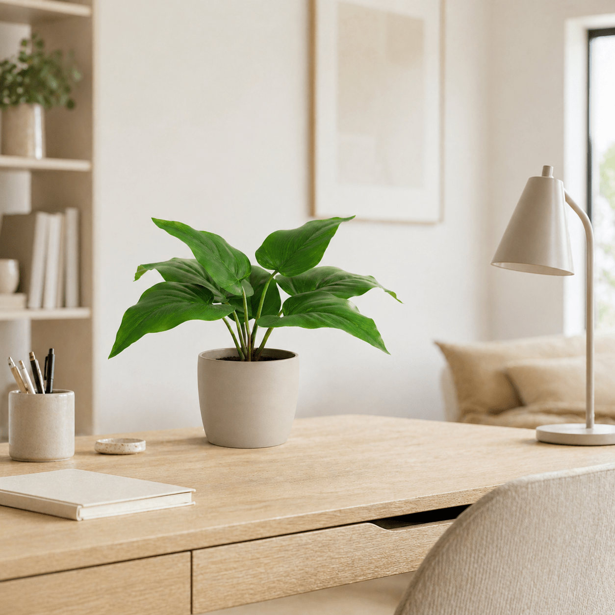 Philodendron Imperial Green Kunstpflanze 25 cm – modern und stilvoll - DYFLORA