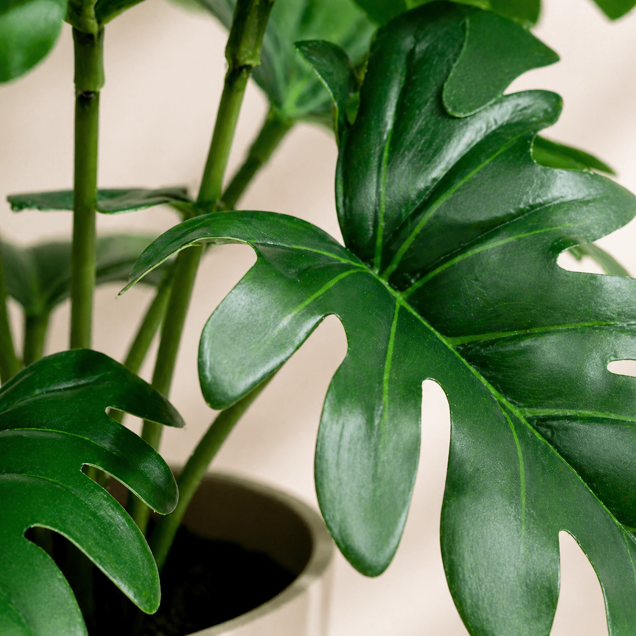 Philodendron Xanadu Kunstpflanze 20 cm – tropisch, kompakt und modern - DYFLORA