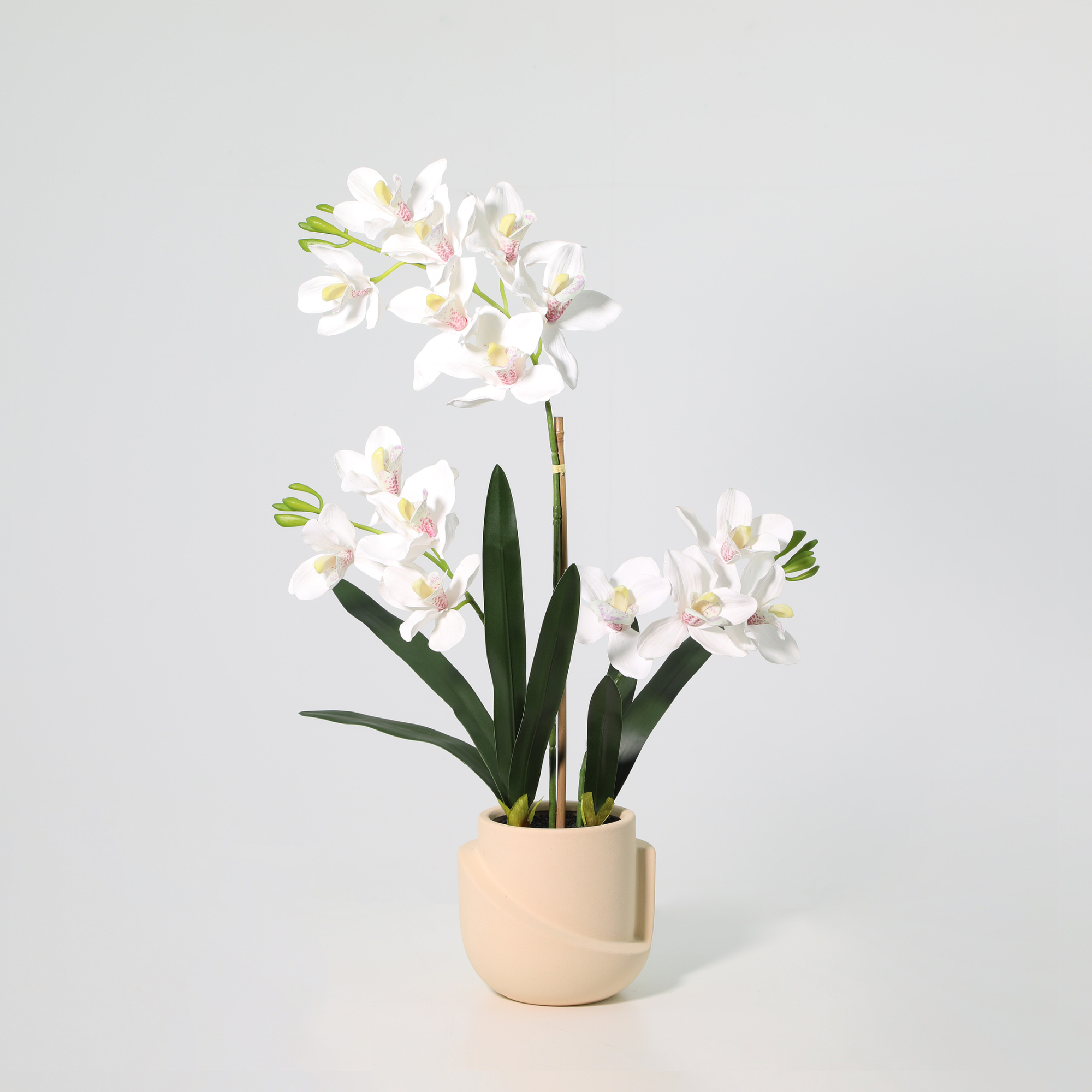 Schmetterlingsorchidee Kunstpflanze 71 cm – Phalaenopsis elegant