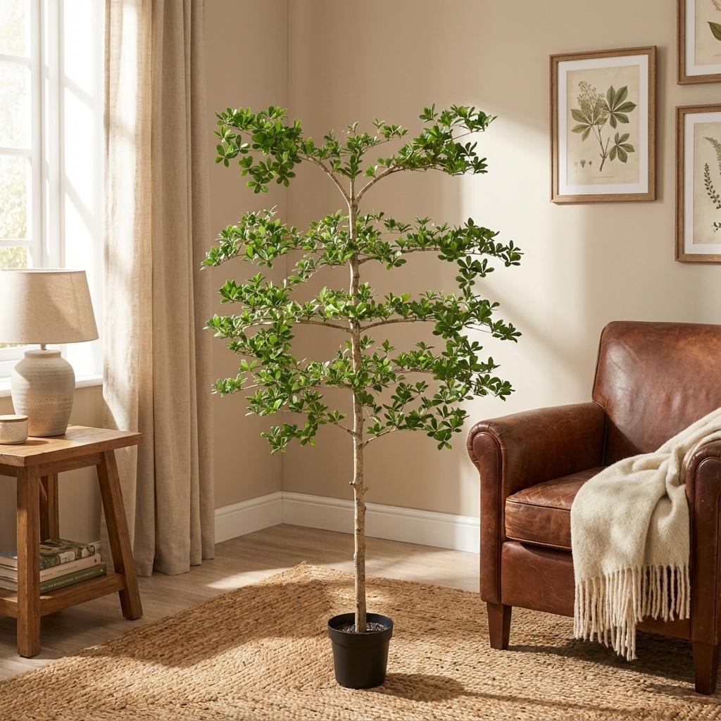 Schwarzer Olivenbaum Kunstpflanze 200 cm – Bucida mit filigranen Ästen