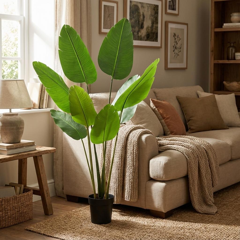 Kunstpflanze Strelitzie Nicolai 155 cm tropisch naturgetreu