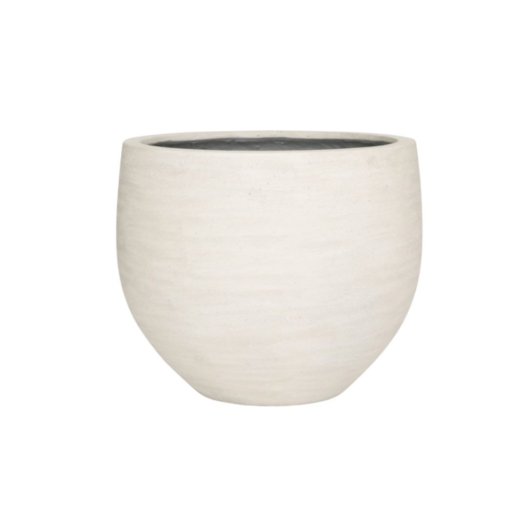 Übertopf Jumbo Orb Ivory Washed