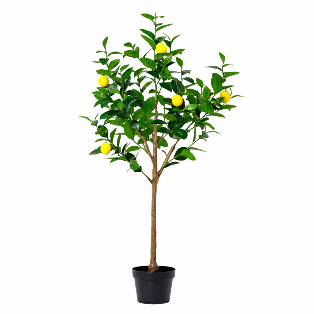 Kunstpflanze Zitronenbaum 150 cm mit realistischen Zitronen