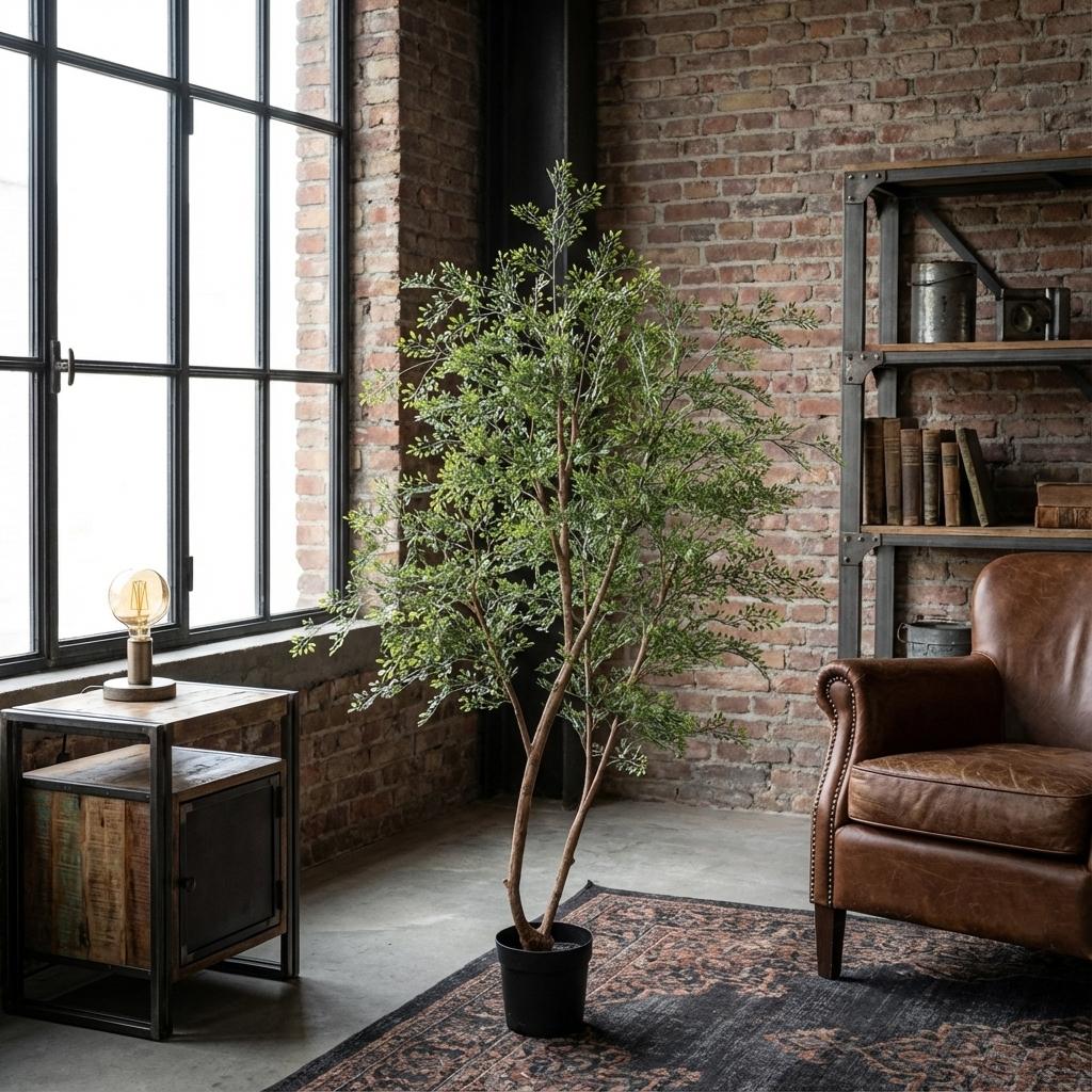 Kunstpflanze Cassia Baum 180 cm mit filigraner, luftiger Optik